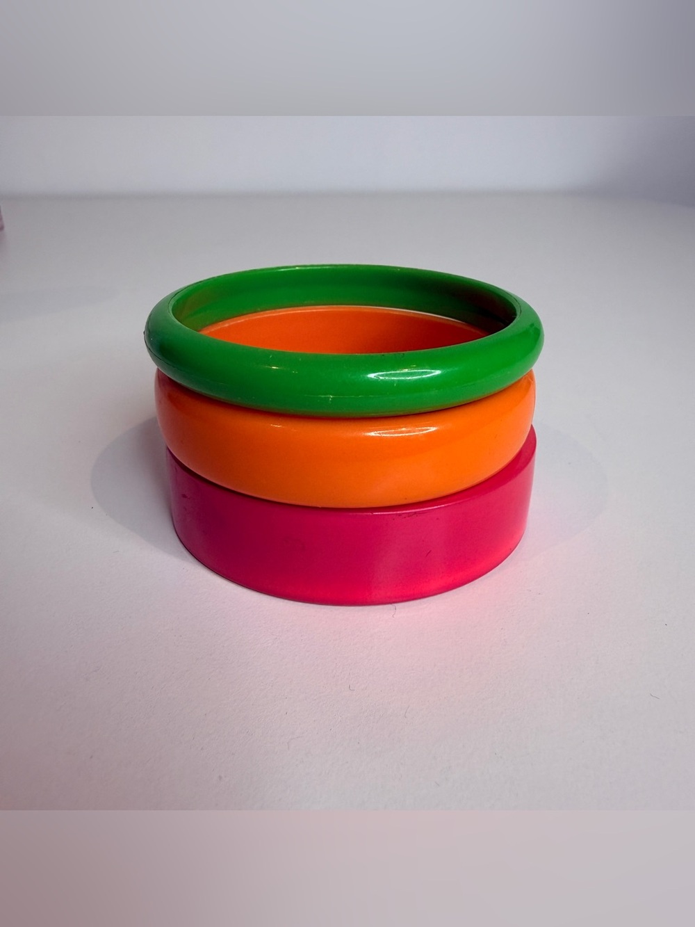 Colorful bangle stack